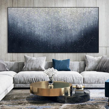 gold Starry Night 01 wall decor Oil Paintings